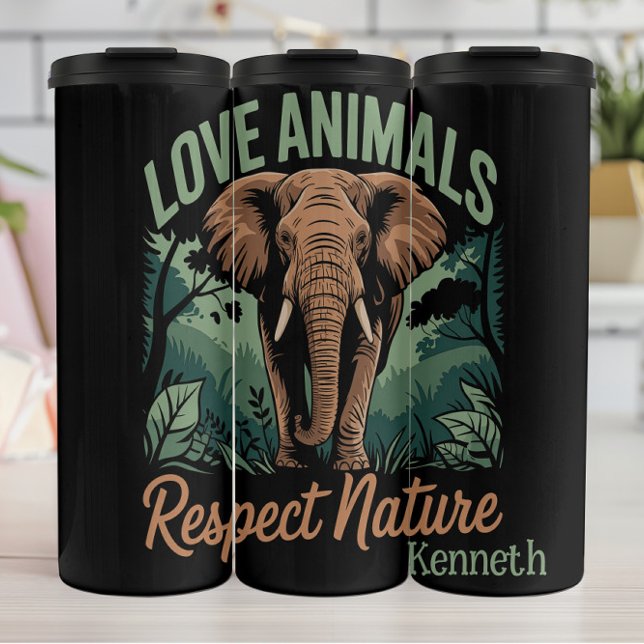 Gentle Giant: Elephant's Embrace Thermal Tumbler (Creator Uploaded)