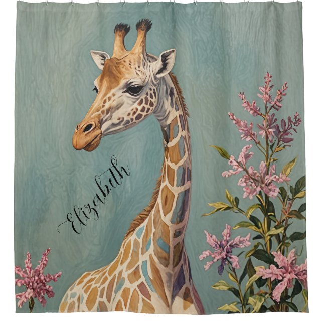 Gentle Giant Personalized  Shower Curtain (Front)