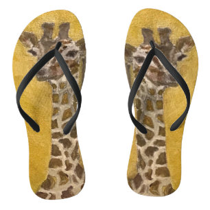 Gentle Giant Summer Trendy Giraffe Design Jandals