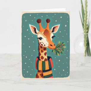 Gentle Giraffe Christmas Card