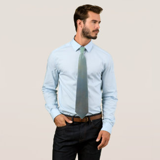 “Gentle Gradient” Tie – Turquoise to Grey, Elegant