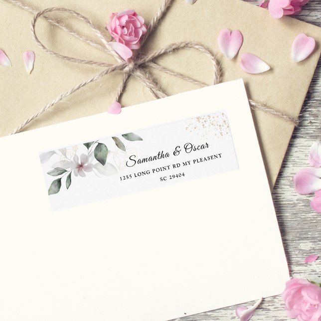  Gentle Greenery Watercolor Leaf & Flower | Gold (Creator Uploaded)