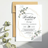 Gentle Greenery Watercolor Leaf Frame & Flower