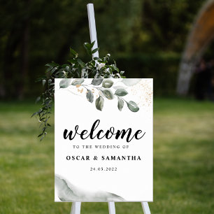  Gentle Greenery Watercolor Leaf   Gold Dust   Poster