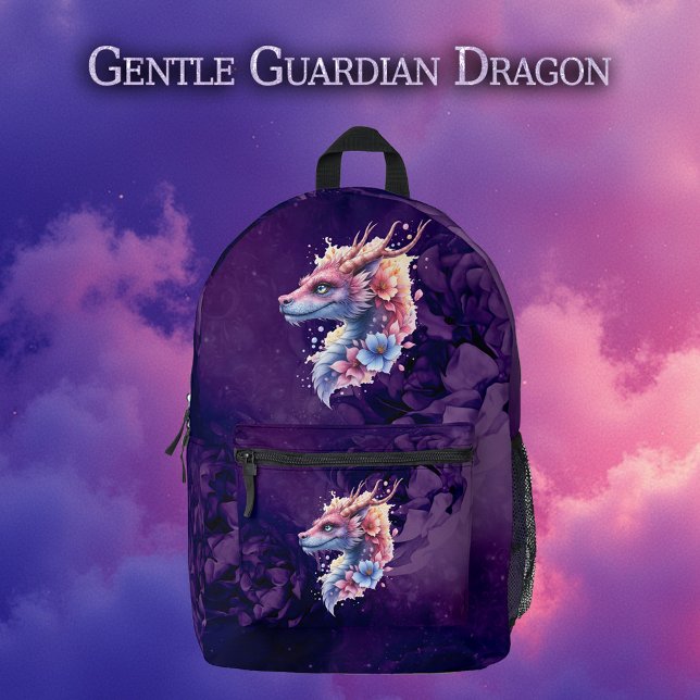 Gentle Guardian Dragon.  Printed Backpack (Creator Uploaded)