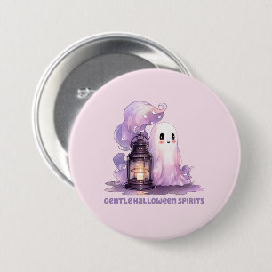 Gentle Halloween Spirits - Pastel Ghost 7.5 Cm Round Badge