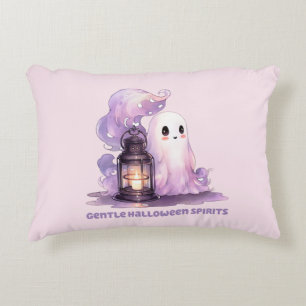 Gentle Halloween Spirits - Pastel Ghost Decorative Cushion