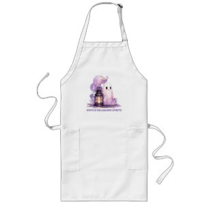 Gentle Halloween Spirits - Pastel Ghost Long Apron