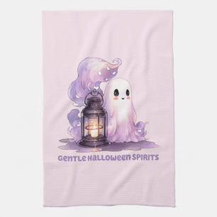 Gentle Halloween Spirits Tea Towel