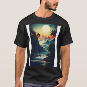 Gentle Harmony of Vintage Wilderness Aesthetic Nat T-Shirt