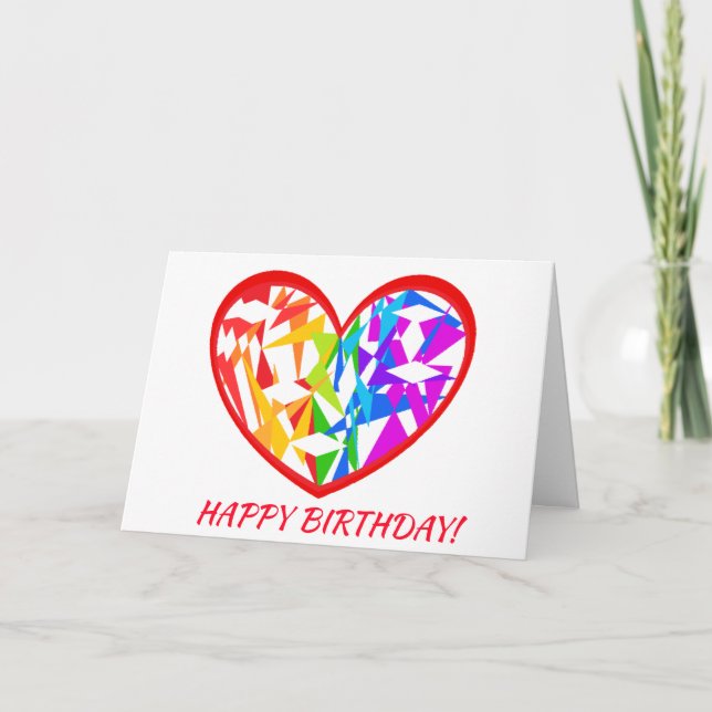 Gentle Heart Birthday Card (Front)