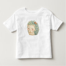 Gentle Hedgehog – Soft Watercolor Kawaii Toddler I