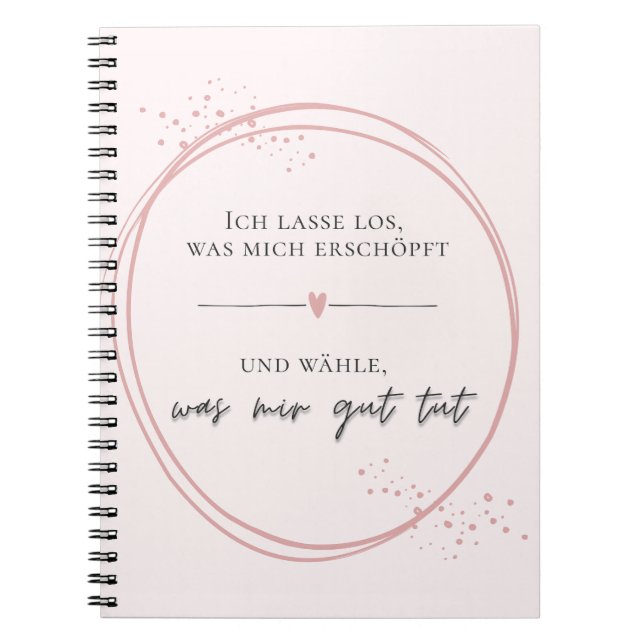 Gentle Letting Go Affirmation Notebook (Front)