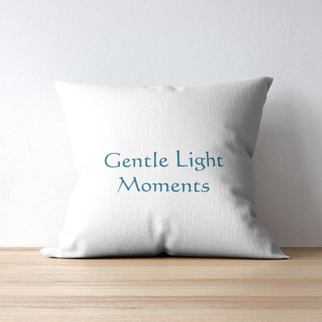Gentle Light Moments Modern Script  Cushion (Creator Uploaded)