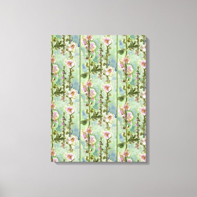 Gentle Mallow pattern Canvas Print (Front)