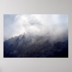 Gentle mist rising poster