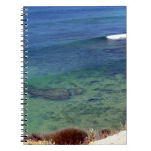 Gentle Ocean Waves Spiral Notebook