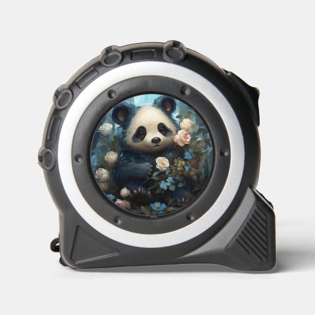 Gentle Panda Bear Among Jungle Roses 1 (Front)
