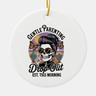 Gentle Parenting Drop‑Out Est. This Morning Ceramic Tree Decoration