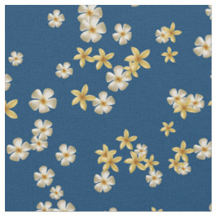 Gentle pattern with tropical flowers fabric