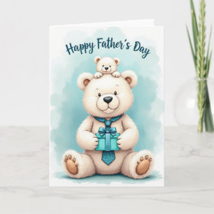 Gentle Plush Fathers Day Card