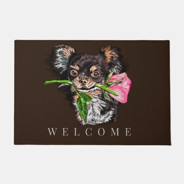 Gentle Puppy Doormat Welcome (Front)