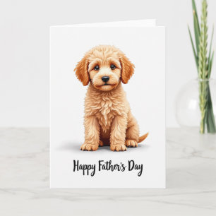 Gentle Puppy Fathers Day Card