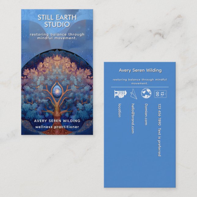 Gentle Radiance | Tree of Life B&B Business Card (Front/Back)