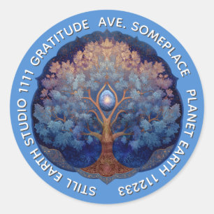 Gentle Radiance Tree of Life Classic Round Sticker