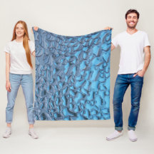 Gentle raindrops on blue glass