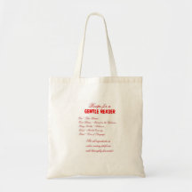 Gentle Reader Grocery Tote