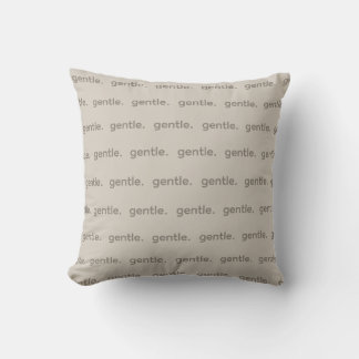 Gentle Repeated Word Pattern Cozy, Calm & Soft Cushion