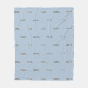 Gentle Repeated Word Pattern Cozy, Calm & Soft Fleece Blanket