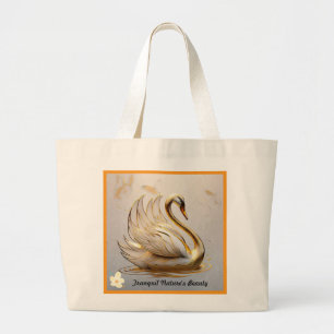 "Gentle Ripples of Peace" Large Tote Bag