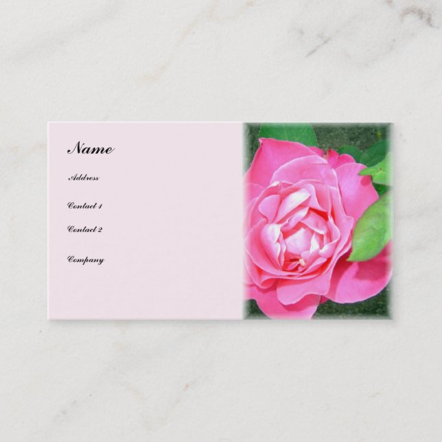 Gentle Rose - business card (Front)