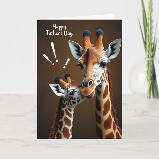 Gentle Savanna Fathers Day Card (Front)