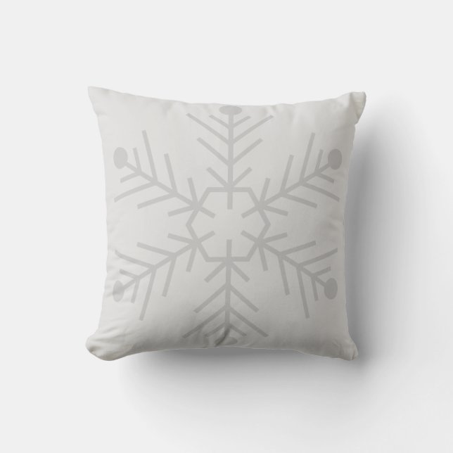 Gentle snowflake pillow (Front)