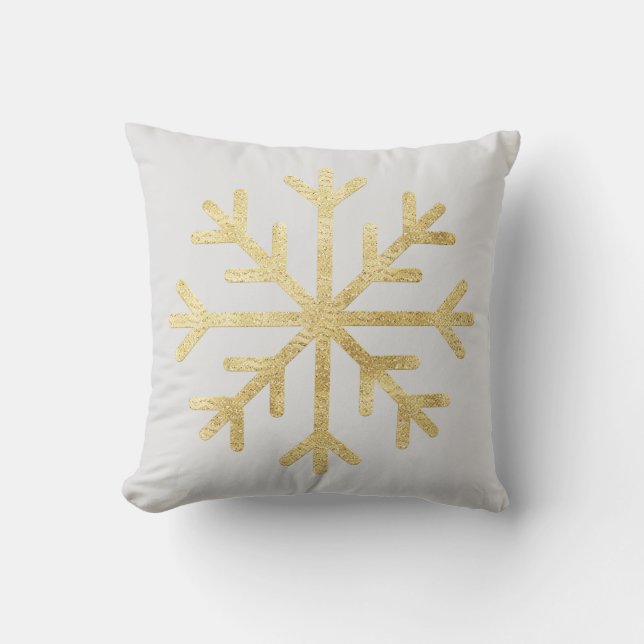 Gentle snowflake pillow (Front)