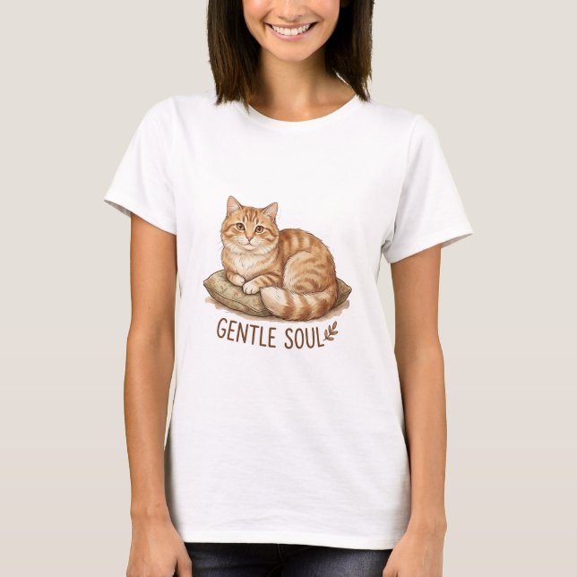 Gentle soul cat T-Shirt (Front)