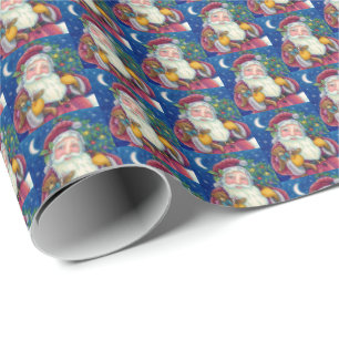 Gentle St. Nick CHRISTMAS SANTA HOME DECOR GIFTS Wrapping Paper