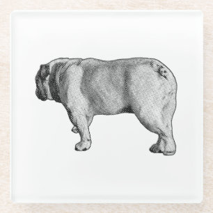 Gentle Stride, Festive Table Glass Coaster