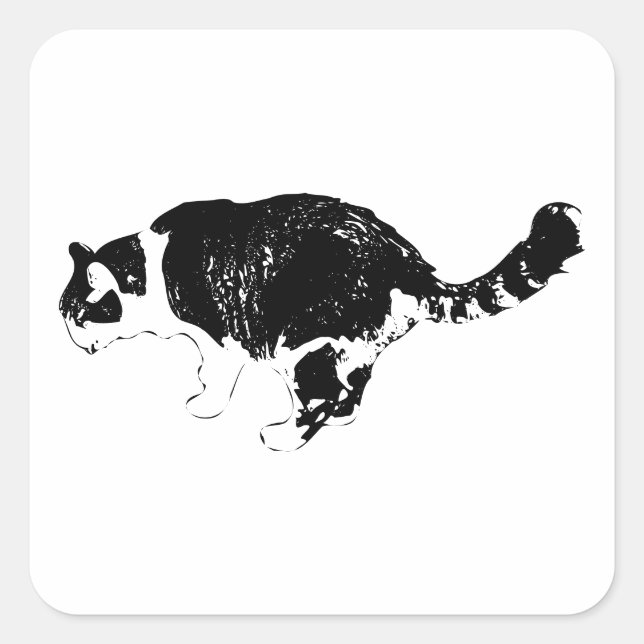 Gentle Strokes, Happy Mark Square Sticker (Front)