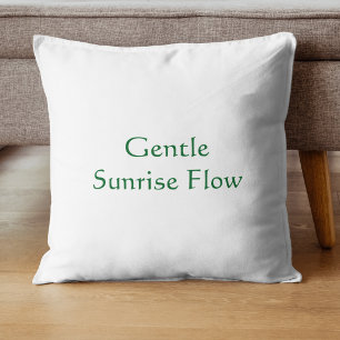 Gentle Sunrise Flow Modern Script Cushion