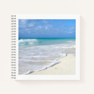 Gentle Surf White Sand Beach Notebook