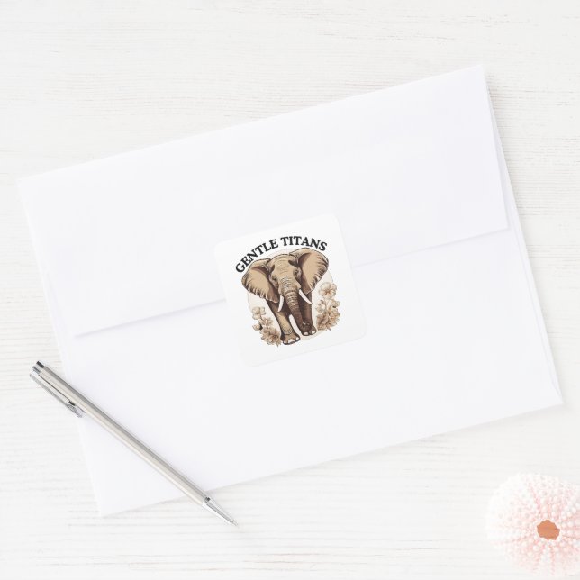 Gentle Titans Square Sticker (Envelope)