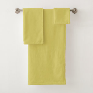 Gentle Warm Yellow Decorative Bath Towel Set
