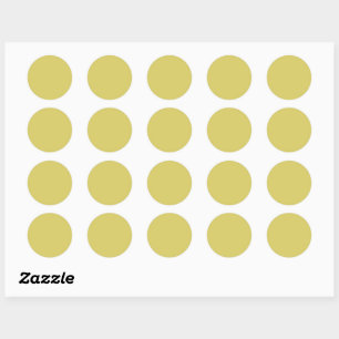 Gentle Warm Yellow Round Sticker