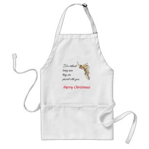 Gentle Watercolor Angels Emerge from Clouds  Standard Apron