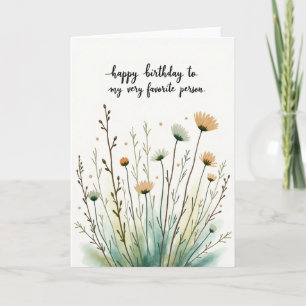 Gentle Wildflower Art Card