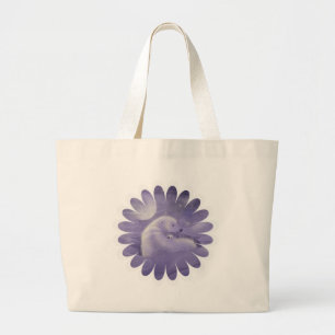 Gentle Winter Polar Bears Large Tote Bag